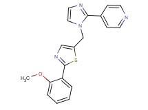 4-(1-{[2-(2-methoxyphenyl)-1,3-thiazol-5-yl]methyl}-1H-imidazol-2-yl)pyridine