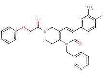 3-(4-fluoro-3-methylphenyl)-6-(phenoxyacetyl)-1-(3-pyridinylmethyl)-5,6,7,8-tetrahydro-1,6-naphthyridin-2(1H)-one