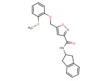 N-(2,3-dihydro-1H-inden-2-yl)-5-{[2-(methylthio)phenoxy]methyl}-3-isoxazolecarboxamide