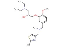 1-(diethylamino)-3-[2-methoxy-5-({methyl[(2-methyl-1,3-thiazol-4-yl)methyl]amino}methyl)phenoxy]-2-propanol