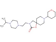 3-[2-(4-isopropylpiperazin-1-yl)ethyl]-8-(tetrahydro-2H-pyran-3-yl)-1-oxa-3,8-diazaspiro[4.5]decan-2-one