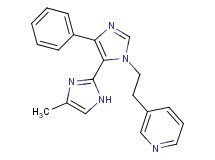 4-methyl-5'-phenyl-3'-(2-pyridin-3-ylethyl)-1H,3'H-2,4'-biimidazole