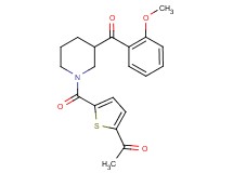 1-(5-{[3-(2-methoxybenzoyl)-1-piperidinyl]carbonyl}-2-thienyl)ethanone