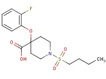1-(butylsulfonyl)-4-(2-fluorophenoxy)piperidine-4-carboxylic acid