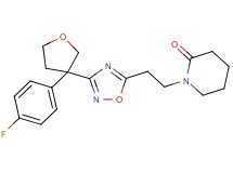 1-(2-{3-[3-(4-fluorophenyl)tetrahydrofuran-3-yl]-1,2,4-oxadiazol-5-yl}ethyl)piperidin-2-one