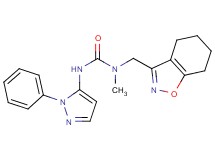 N-methyl-N'-(1-phenyl-1H-pyrazol-5-yl)-N-(4,5,6,7-tetrahydro-1,2-benzisoxazol-3-ylmethyl)urea