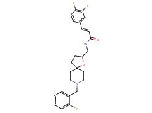 (2E)-3-(3,4-difluorophenyl)-N-{[8-(2-fluorobenzyl)-1-oxa-8-azaspiro[4.5]dec-2-yl]methyl}acrylamide