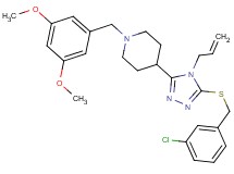 4-{4-allyl-5-[(3-chlorobenzyl)thio]-4H-1,2,4-triazol-3-yl}-1-(3,5-dimethoxybenzyl)piperidine