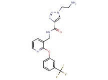 1-(2-aminoethyl)-N-({2-[3-(trifluoromethyl)phenoxy]pyridin-3-yl}methyl)-1H-1,2,3-triazole-4-carboxamide