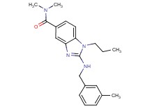 N,N-dimethyl-2-[(3-methylbenzyl)amino]-1-propyl-1H-benzimidazole-5-carboxamide