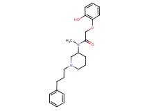 2-(2-hydroxyphenoxy)-N-methyl-N-[1-(3-phenylpropyl)-3-piperidinyl]acetamide
