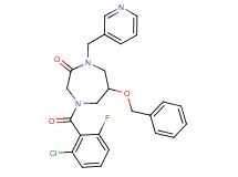 6-(benzyloxy)-4-(2-chloro-6-fluorobenzoyl)-1-(3-pyridinylmethyl)-1,4-diazepan-2-one