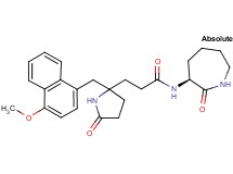 3-{2-[(4-methoxy-1-naphthyl)methyl]-5-oxo-2-pyrrolidinyl}-N-[(3S)-2-oxo-3-azepanyl]propanamide