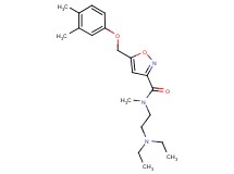 N-[2-(diethylamino)ethyl]-5-[(3,4-dimethylphenoxy)methyl]-N-methyl-3-isoxazolecarboxamide