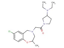 1-[(7-chloro-2-methyl-2,3-dihydro-1,4-benzoxazepin-4(5H)-yl)acetyl]-N,N-diethyl-3-pyrrolidinamine