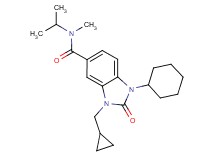 1-cyclohexyl-3-(cyclopropylmethyl)-N-isopropyl-N-methyl-2-oxo-2,3-dihydro-1H-benzimidazole-5-carboxamide
