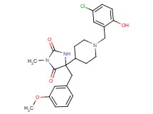 5-[1-(5-chloro-2-hydroxybenzyl)-4-piperidinyl]-5-(3-methoxybenzyl)-3-methyl-2,4-imidazolidinedione