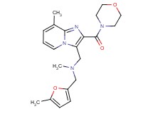 N-methyl-1-(5-methyl-2-furyl)-N-{[8-methyl-2-(4-morpholinylcarbonyl)imidazo[1,2-a]pyridin-3-yl]methyl}methanamine