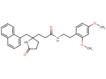 N-[2-(2,4-dimethoxyphenyl)ethyl]-3-[2-(1-naphthylmethyl)-5-oxo-2-pyrrolidinyl]propanamide