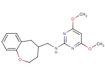 4,6-dimethoxy-N-(2,3,4,5-tetrahydro-1-benzoxepin-4-ylmethyl)pyrimidin-2-amine