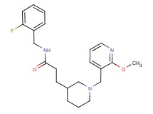 N-(2-fluorobenzyl)-3-{1-[(2-methoxypyridin-3-yl)methyl]piperidin-3-yl}propanamide