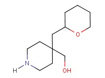 [4-(tetrahydro-2H-pyran-2-ylmethyl)-4-piperidinyl]methanol hydrochloride