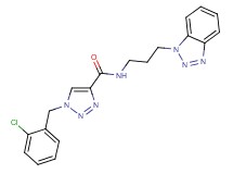 N-[3-(1H-1,2,3-benzotriazol-1-yl)propyl]-1-(2-chlorobenzyl)-1H-1,2,3-triazole-4-carboxamide