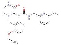 2-[1-(2-ethoxybenzyl)-3-oxo-2-piperazinyl]-N-[(6-methyl-2-pyridinyl)methyl]acetamide