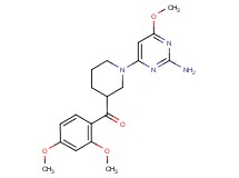 [1-(2-amino-6-methoxypyrimidin-4-yl)piperidin-3-yl](2,4-dimethoxyphenyl)methanone