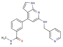 N-methyl-3-{6-[(pyridin-3-ylmethyl)amino]-1H-pyrrolo[2,3-b]pyridin-4-yl}benzamide