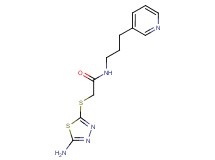 2-[(5-amino-1,3,4-thiadiazol-2-yl)thio]-N-(3-pyridin-3-ylpropyl)acetamide