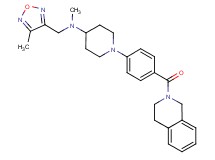 1-[4-(3,4-dihydro-2(1H)-isoquinolinylcarbonyl)phenyl]-N-methyl-N-[(4-methyl-1,2,5-oxadiazol-3-yl)methyl]-4-piperidinamine
