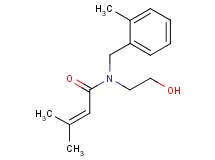 N-(2-hydroxyethyl)-3-methyl-N-(2-methylbenzyl)but-2-enamide