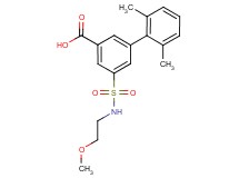 5-{[(2-methoxyethyl)amino]sulfonyl}-2',6'-dimethylbiphenyl-3-carboxylic acid