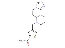1-[4-({2-[2-(1H-imidazol-1-yl)ethyl]piperidin-1-yl}methyl)-2-thienyl]ethanone
