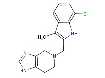5-[(7-chloro-3-methyl-1H-indol-2-yl)methyl]-4,5,6,7-tetrahydro-1H-imidazo[4,5-c]pyridine
