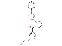 [2-(4-{[2-(3-phenyl-1,2,4-oxadiazol-5-yl)-1-pyrrolidinyl]carbonyl}-1H-1,2,3-triazol-1-yl)ethyl]amine hydrochloride