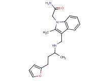 2-[3-({[3-(2-furyl)-1-methylpropyl]amino}methyl)-2-methyl-1H-indol-1-yl]acetamide