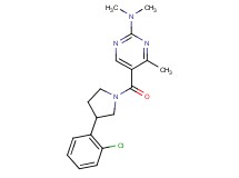 5-{[3-(2-chlorophenyl)-1-pyrrolidinyl]carbonyl}-N,N,4-trimethyl-2-pyrimidinamine