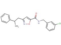 N-(3-chlorobenzyl)-3-(2-phenylpropyl)-5-isoxazolecarboxamide