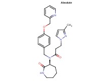 3-(3-methyl-1H-pyrazol-1-yl)-N-[(3S)-2-oxo-3-azepanyl]-N-[4-(2-pyridinylmethoxy)benzyl]propanamide