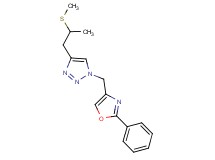 4-[2-(methylthio)propyl]-1-[(2-phenyl-1,3-oxazol-4-yl)methyl]-1H-1,2,3-triazole