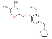 1-[isopropyl(methyl)amino]-3-[2-methoxy-4-(1-pyrrolidinylmethyl)phenoxy]-2-propanol