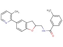 3-methyl-N-{[5-(3-methyl-2-pyridinyl)-2,3-dihydro-1-benzofuran-2-yl]methyl}benzamide