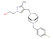 2-(4-{[(1S*,5R*)-3-(4-fluorobenzyl)-3,6-diazabicyclo[3.2.2]non-6-yl]methyl}-3-methyl-1H-pyrazol-1-yl)ethanol