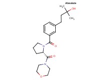 2-methyl-4-(3-{[(2S)-2-(4-morpholinylcarbonyl)-1-pyrrolidinyl]carbonyl}phenyl)-2-butanol