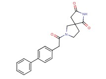 7-(biphenyl-4-ylacetyl)-2,7-diazaspiro[4.4]nonane-1,3-dione