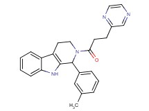 1-(3-methylphenyl)-2-[3-(2-pyrazinyl)propanoyl]-2,3,4,9-tetrahydro-1H-beta-carboline