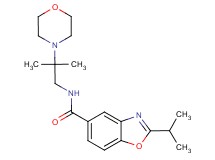 2-isopropyl-N-[2-methyl-2-(4-morpholinyl)propyl]-1,3-benzoxazole-5-carboxamide