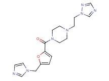 1-[5-(1H-imidazol-1-ylmethyl)-2-furoyl]-4-[2-(1H-1,2,4-triazol-1-yl)ethyl]piperazine